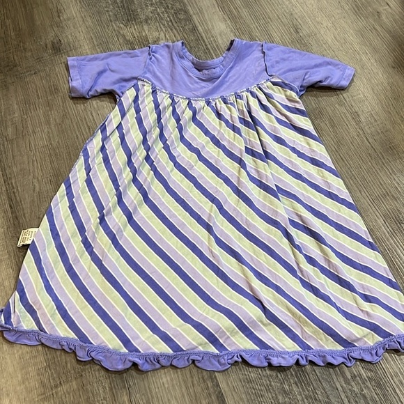 4 for $20 Kickee Pants print classic swing dress size 3T - Picture 6 of 6